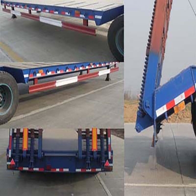 2.3 Eixo de pescoço de ganso Trailers de cama baixa lowboy usados sem sistema de travagem antibloqueio ABS