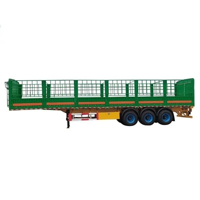 Autodumping 40FT 12m 12.5m 40t Fence Cargo Semi Truck Trailer 3 eixos com parede lateral