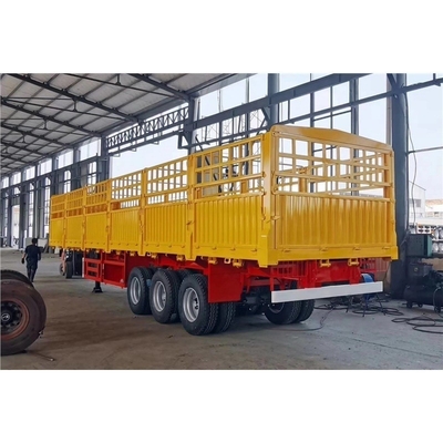 Autodumping 40FT 12m 12.5m 40t Fence Cargo Semi Truck Trailer 3 eixos com parede lateral