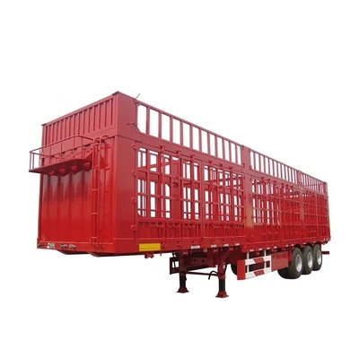 Autodumping 40FT 12m 12.5m 40t Fence Cargo Semi Truck Trailer 3 eixos com parede lateral
