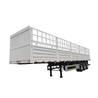 Autodumping 40FT 12m 12.5m 40t Fence Cargo Semi Truck Trailer 3 eixos com parede lateral
