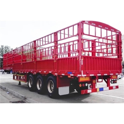 Aço 40tão 60tão Parede lateral Semi-reboque vedação Cargo Container Reboque 2023 Modelo 3 eixo