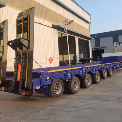 Classe de carga pesada, reboque de convés de carga baixa, extensivel, com transporte de lâmina de vento hidráulica