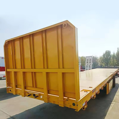 Reboque de caminhão de cama baixa 3 4 eixos de carga pesada 60 80 100 toneladas Reboque de carga de pescoço de galinha