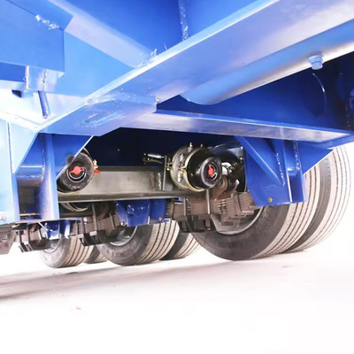 Mac Pherson Tipo 3 eixos 20FT 40FT de cama plana Semi-container Truck Trailer Venda 2024
