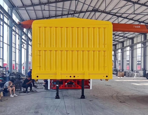 Semi-remolque de parede lateral de cerca alta com opção de personalização e piso de 1820 mm