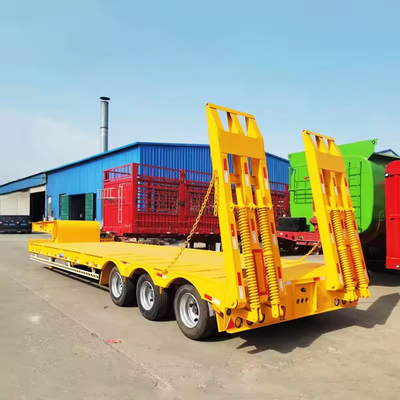 Carregador de cama baixa esquelética Semi-S 40FT 20FT Caminhões Container Carrier Trailer para durável