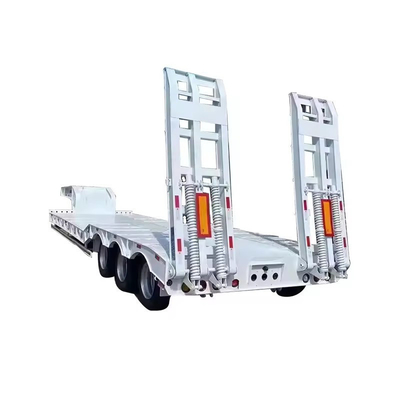 Carregador de cama baixa esquelética Semi-S 40FT 20FT Caminhões Container Carrier Trailer para durável