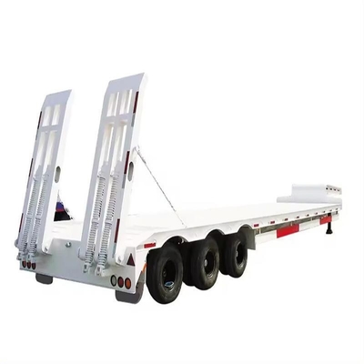 1820mm Tread Lowboy 100 Ton 4/6 eixos Lowbed Low Boy Semi Trailer para personalização