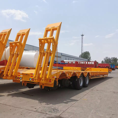1820mm Tread Lowboy 100 Ton 4/6 eixos Lowbed Low Boy Semi Trailer para personalização