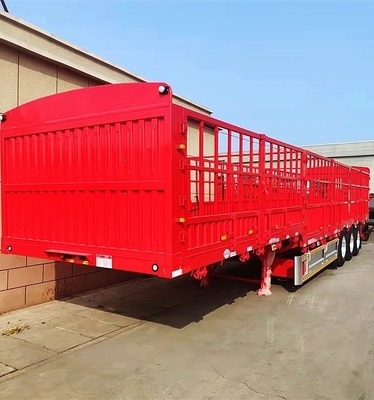 Transporte de bovinos/cavalos/ovinos de tipo furgão Semirreboque de 3 eixos com estaca e vedação Durável