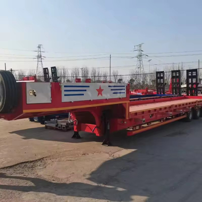 2.3 Número de eixo Semi-reboque para camião Extensível 40 pés Container de transporte de cama baixa