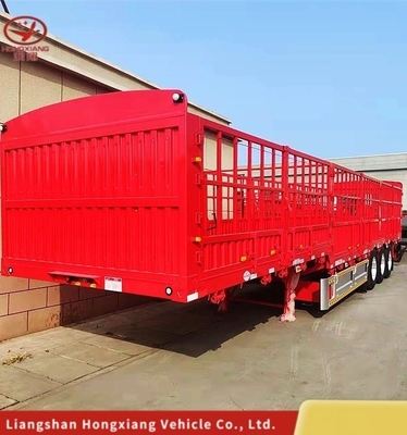 Classe de serviço leve de tipo furgão eixos 60t semi-reboque de descarga lateral popular semi-reboque inclinado