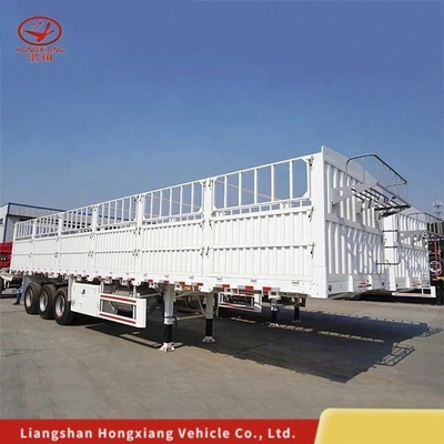 Classe de serviço leve de tipo furgão eixos 60t semi-reboque de descarga lateral popular semi-reboque inclinado