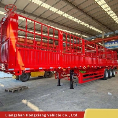 Reboque de travessão lateral de eixos tipo 3 para transporte de material de areia