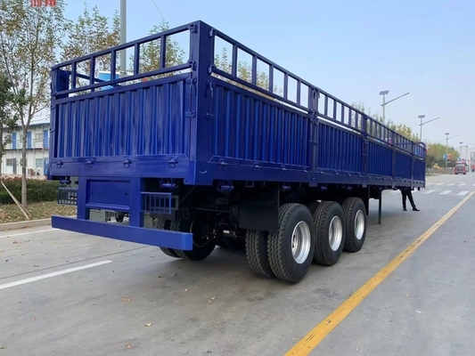 Reboque de travessão lateral de eixos tipo 3 para transporte de material de areia