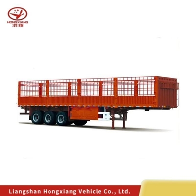 Auto-dumping 3 eixos 50tons Rollover Tipo de estaca caminhão Semi-reboque com personalização