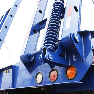 Fabricação de um reboque de trecho plano com material de ferro