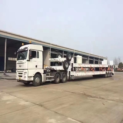 60 toneladas 40 toneladas 3 eixos 40 FT 45 FT Container de cama plana de piso baixo