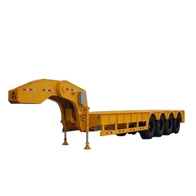 Semi-reboque de cama baixa de 40 FT com 12 pneus e 2,3 eixos