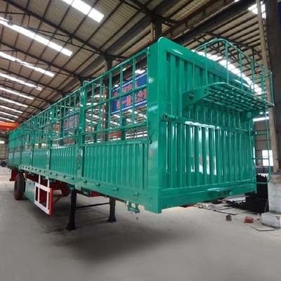 40FT Semi-trailer lado cortina para classe de serviço leve Container de cama plana personalização