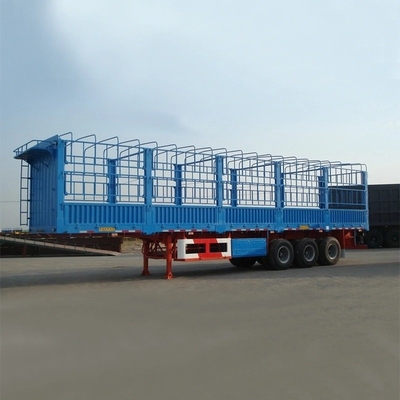 40FT Semi-trailer lado cortina para classe de serviço leve Container de cama plana personalização