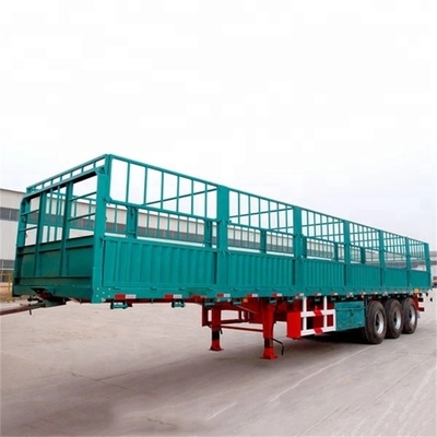 40FT Semi-trailer lado cortina para classe de serviço leve Container de cama plana personalização