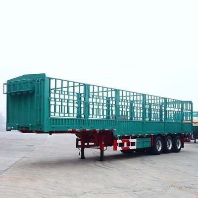 40FT Semi-trailer lado cortina para classe de serviço leve Container de cama plana personalização