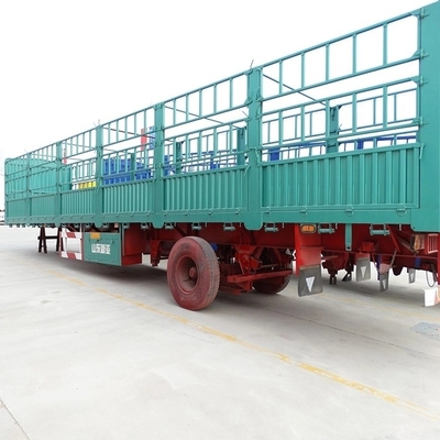 40FT Semi-trailer lado cortina para classe de serviço leve Container de cama plana personalização