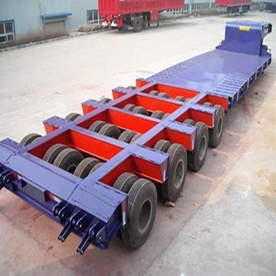 Semi-remolque Lowboy 60-80t com estrutura dobrável e opção de piso plano incluído