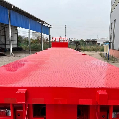 Sistema de suspensão tipo MacPherson Semirremolque de 3 eixos para transporte de escavadeiras de 60 toneladas