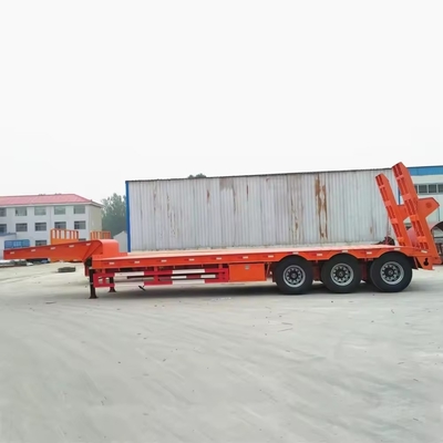Sistema de suspensão tipo MacPherson Semirremolque de 3 eixos para transporte de escavadeiras de 60 toneladas