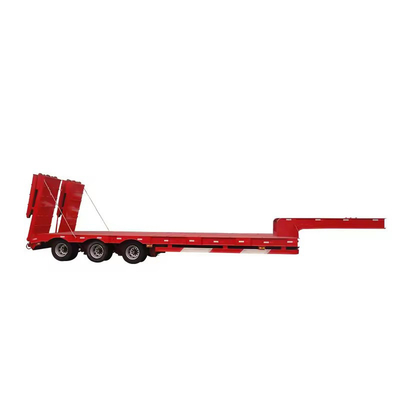 3 eixos 70 toneladas 40 FT 40 toneladas Carregador Ferro Hidráulico Utilizado Lowbed Truck Lowboy Low Bed Semi-Trailer