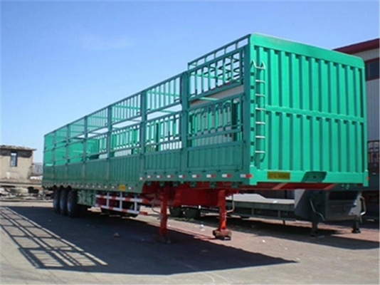 40FT 3 eixos caminhão de cama plana vedação semi-reboque com 8.12.16 Número do pneu e tipo de furgão