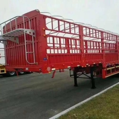 Semi-reboque de vedação de três eixos auto-dumpado com sistemas de suspensão de tipo braço cruzado