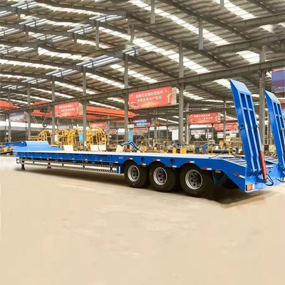 180T 200T Extensible Modular Low Bed Flatbed Trailer 16 eixos em 8 linhas Carregador de carga pesada