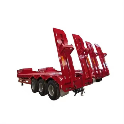 180T 200T Extensible Modular Low Bed Flatbed Trailer 16 eixos em 8 linhas Carregador de carga pesada