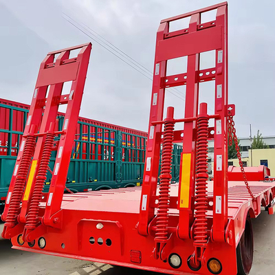 20 toneladas de carga pesada de transporte industrial plataforma de cama plana trailers de cama baixa completa sem ABS