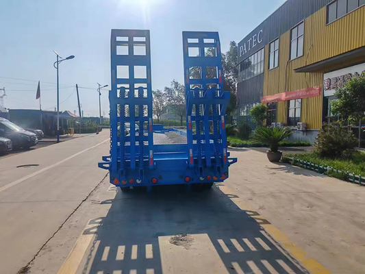 20 toneladas de carga pesada de transporte industrial plataforma de cama plana trailers de cama baixa completa sem ABS