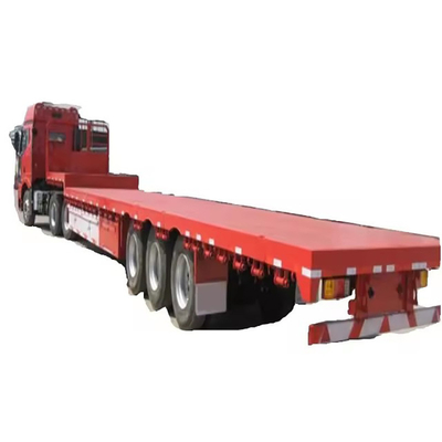 13t eixo 40FT Container Flatbed Semi Trailer Tandem Customized Trailer com 12 Pneus