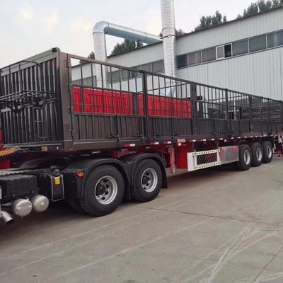 40 t 60 t 3 eixo vedação lateral de alto valor animal vivo transporte de gado vedação semirreboque