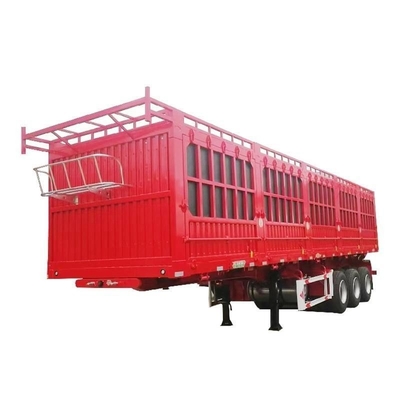 3 eixos vedação trailer caminhão de reboque vedação semi-reboque para gado ovelhas cavalo vaca porco
