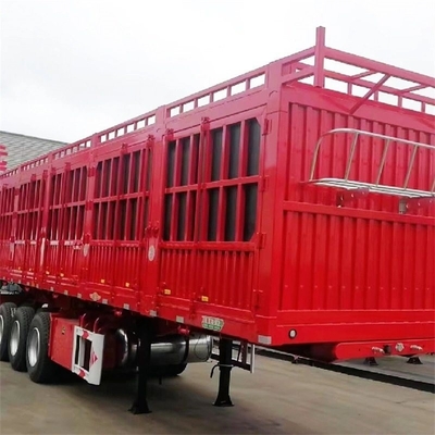 3 eixos vedação trailer caminhão de reboque vedação semi-reboque para gado ovelhas cavalo vaca porco