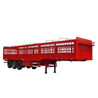 Transporte de 3 eixos de semi-reboque com piso plano baixo e vedação personalizável