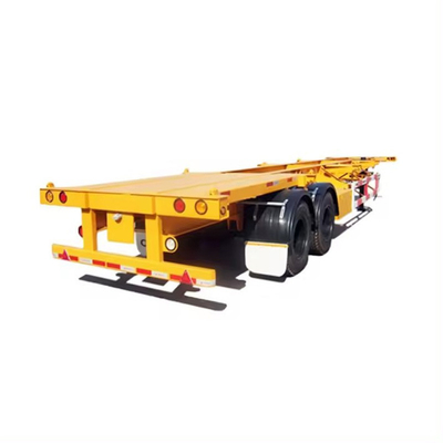 40FT 3 eixo 60ton Multi-Eixe Low Flatbed Trailer com rampa hidráulica e personalizável