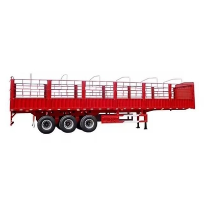 Semi-reboque de 60 toneladas de armazém com cerca lateral superior 2 eixos 3 eixos e piso 1820mm