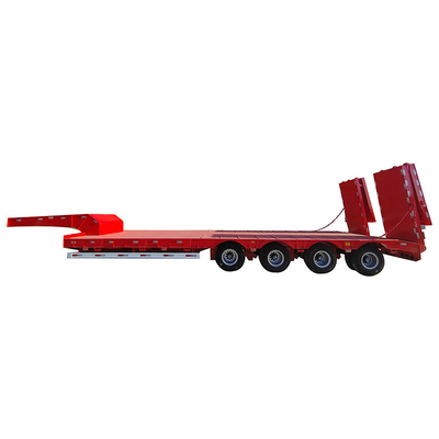 Customização Equipamento pesado transporte de cama baixa semi-reboque com e 1820mm rodapé