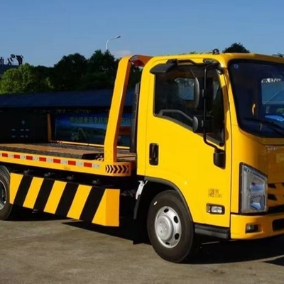 4 toneladas 5 toneladas e 6 toneladas Wrecker corpo plataforma de piso plano Wrecker caminhão para personalização