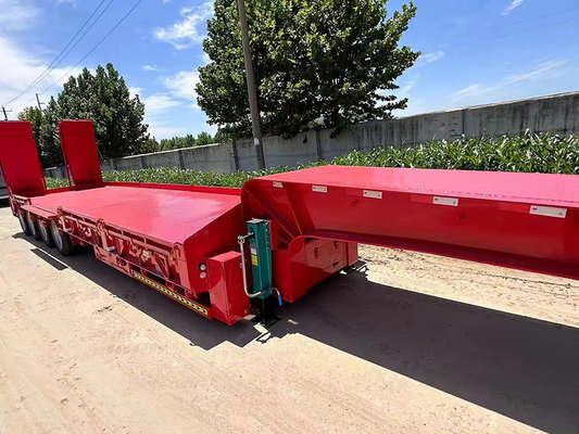 12-15 Meter Custom Car Trailers Capacidade de carga alta Semi-trailer de engenharia de baixo piso