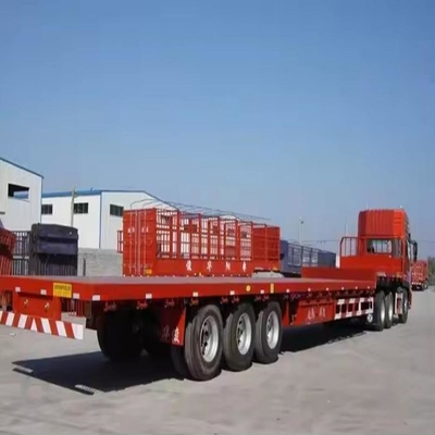 12-15 Meter Custom Car Trailers Capacidade de carga alta Semi-trailer de engenharia de baixo piso
